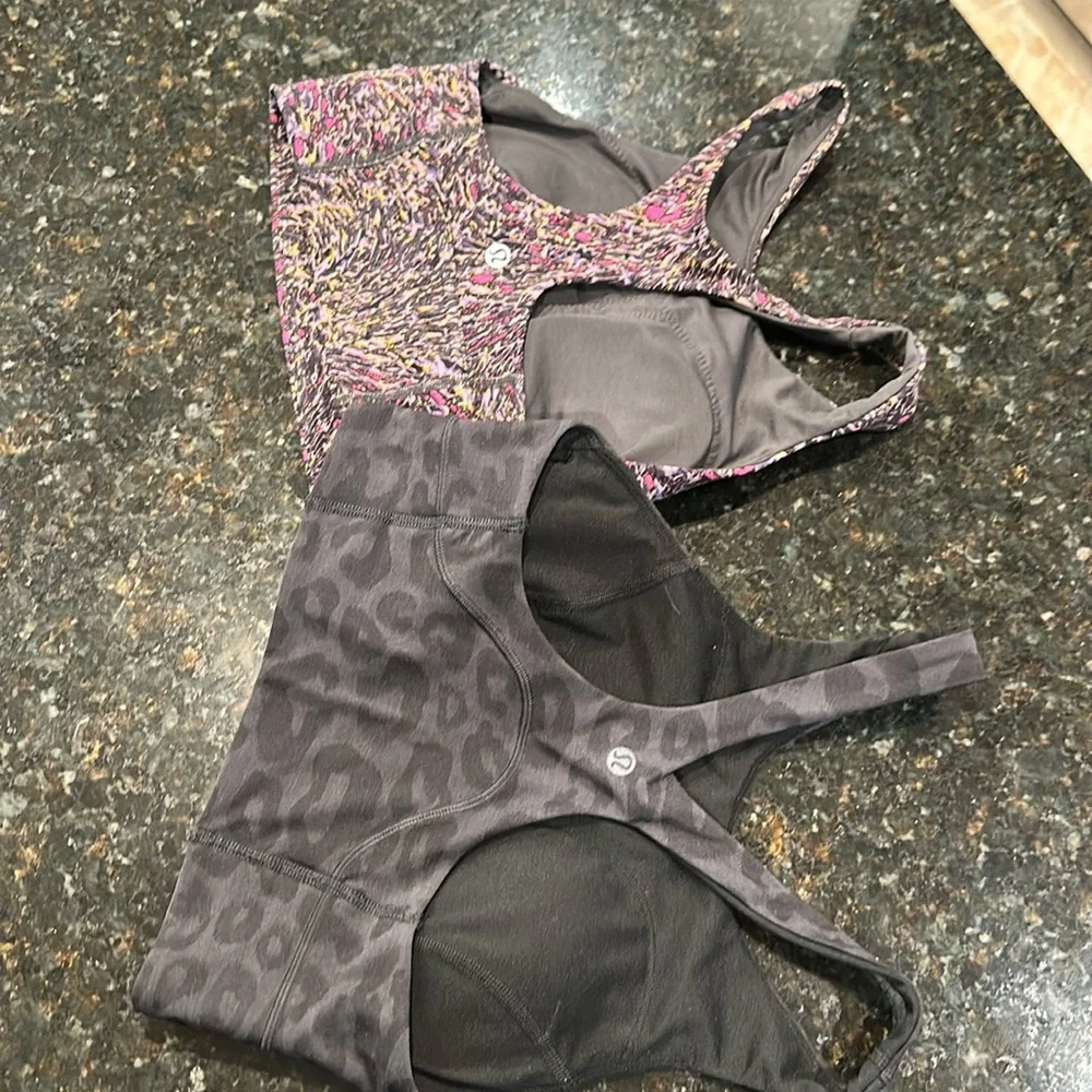 Two Lululemon sports bras - both size 4 - Picture 2 of 2